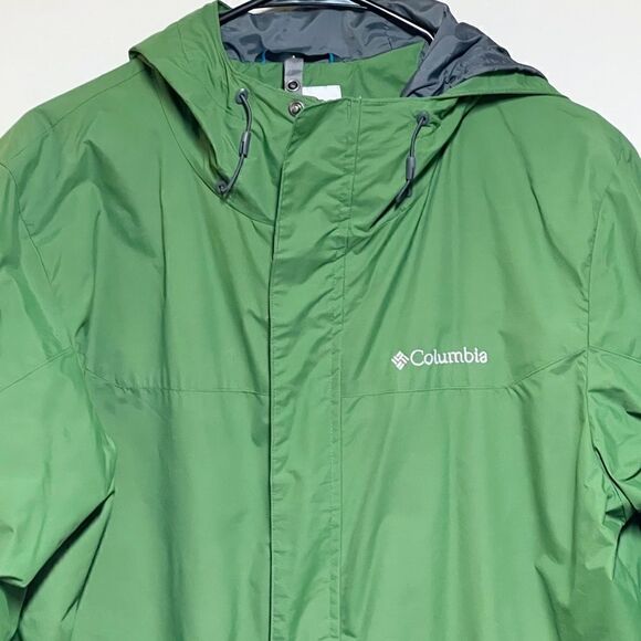 Columbia Mens Green Interchange Shell Water Resistant Jacket Sz M - Picture 3 of 7